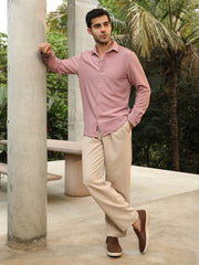 Chevron-Panel Tactile Shirt