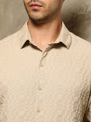 Embossed Geometric Shirt
