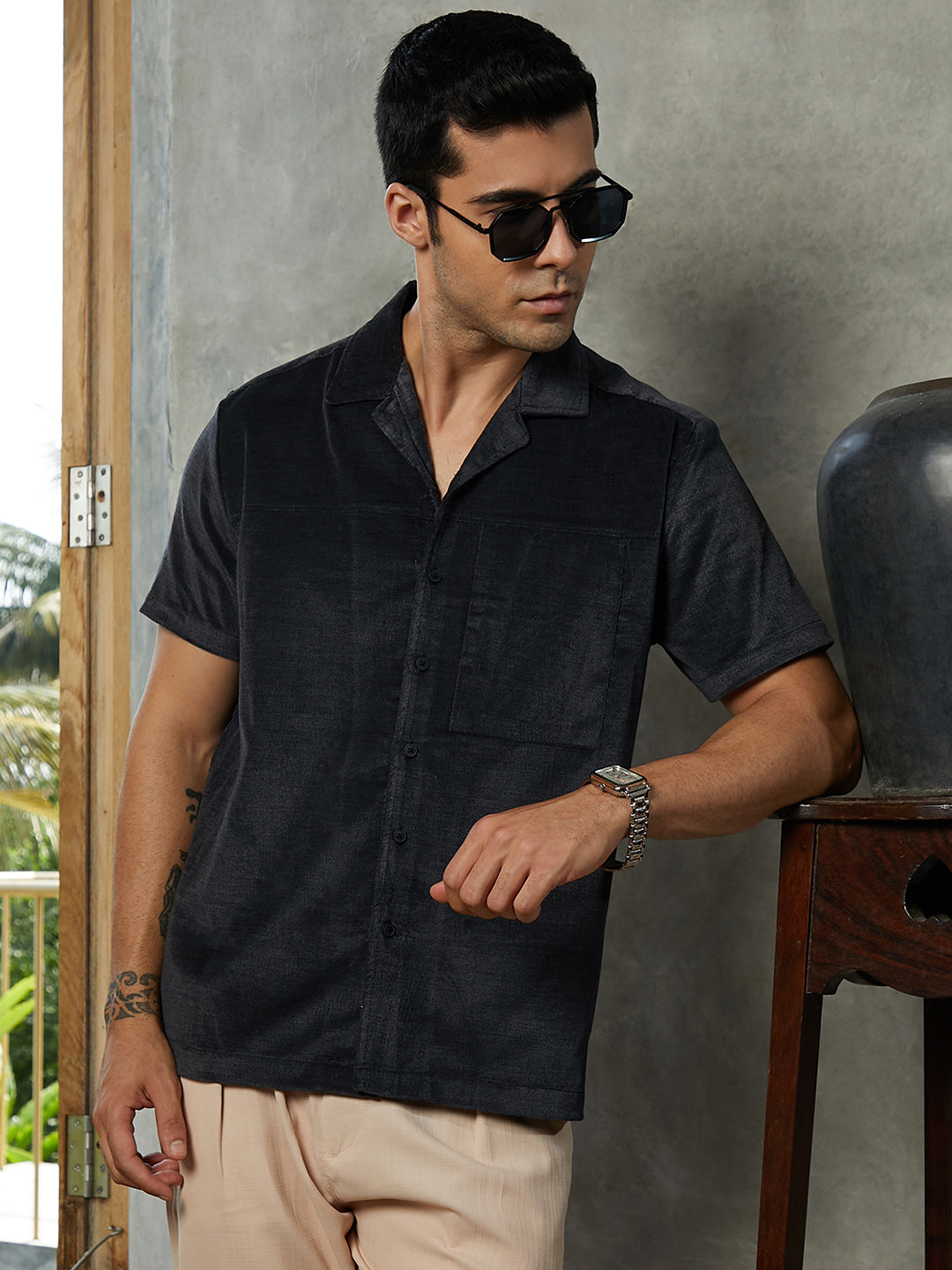 Cuban Panelled Shirt