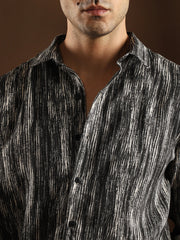 Distortion-Weave Shirt
