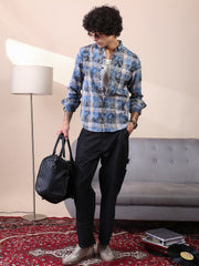 Faded-Plaid Regular Shirt