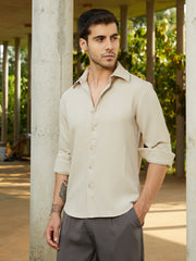 Grid-Textured Shirt