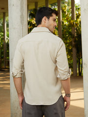 Grid-Textured Shirt