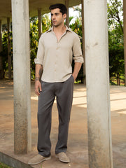 Grid-Textured Shirt