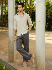 Grid-Textured Shirt