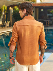 Grid-Textured Shirt