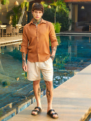 Grid-Textured Shirt