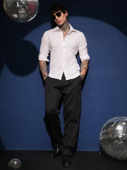Grid-Textured Shirt