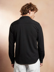 Rope-Striped Tactile Shirt