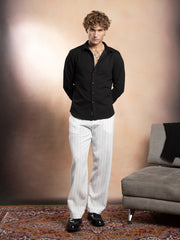 Rope-Striped Tactile Shirt