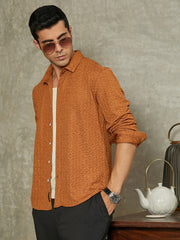 Bloom-Textured Shirt