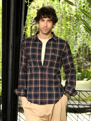 Button-Down Tartan-Plaid Shirt