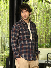 Button-Down Tartan-Plaid Shirt