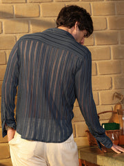 Panel Jacquard-Knit Shirt