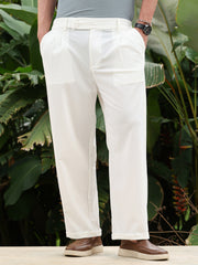 Pleated Cuffed Trousers