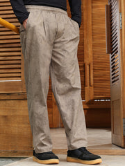 Splatter-Imprint Relaxed Trousers