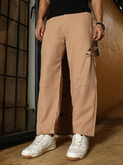Twill-Panelled Chino Trousers