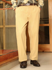 Pleated-Twill Tailored Trousers