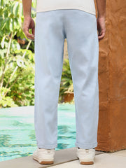 Pleated-Twill Tailored Trousers