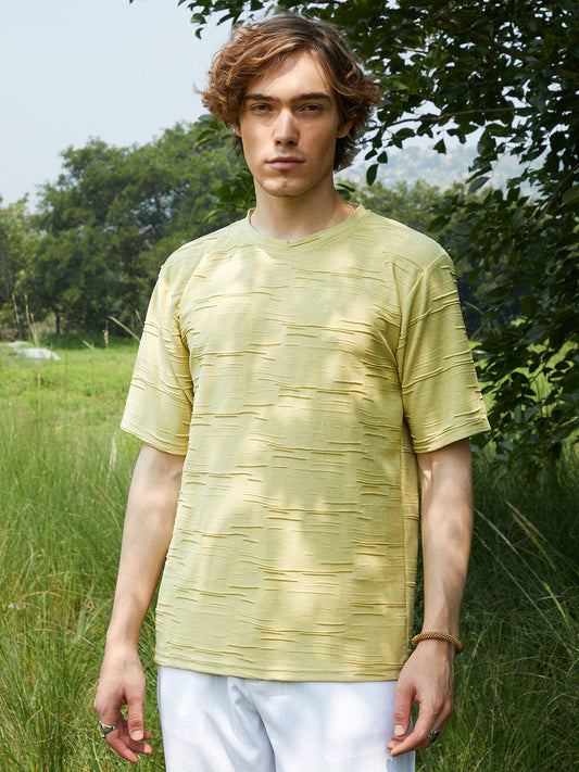 Solid Creased T-Shirt
