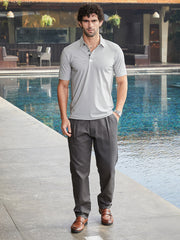 Seamless Waffle Polo T-Shirt