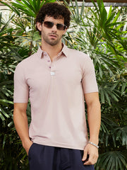 Seamless Waffle Polo T-Shirt