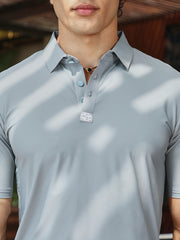 Seamless Solid Polo T-Shirt