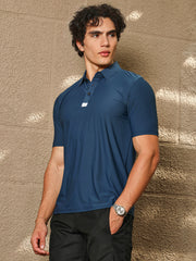 Seamless Solid Polo T-Shirt