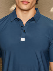 Seamless Solid Polo T-Shirt