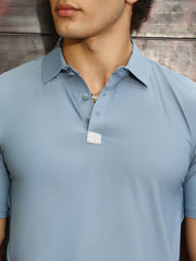 Seamless Solid Polo T-Shirt