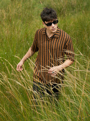 Clover-Striped Polo T-Shirt