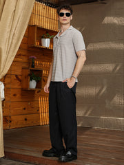 Grainy-Tactile Polo T-Shirt