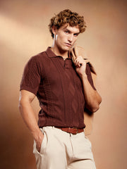 Argyle-Tactile Polo T-Shirt