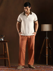 Contrast Quad Polo T-Shirt