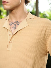 Bubble Cuban Polo T-Shirt