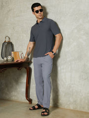 Seamless Striped Polo T-Shirt