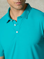 Seamless Striped Polo T-Shirt