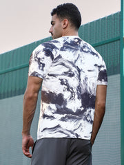 Contrast-Brushed Activewear T-Shirt