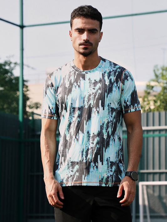 Abstract-Brush Activewear T-Shirt