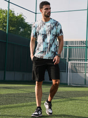 Abstract-Brush Activewear T-Shirt