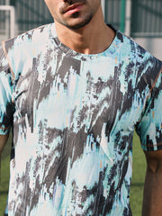Abstract-Brush Activewear T-Shirt