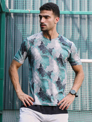 Blur-Imprint Activewear T-Shirt
