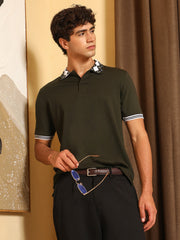 mens sacramento green block argyle knit polo t shirt