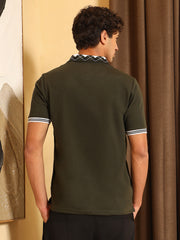 mens sacramento green block argyle knit polo t shirt