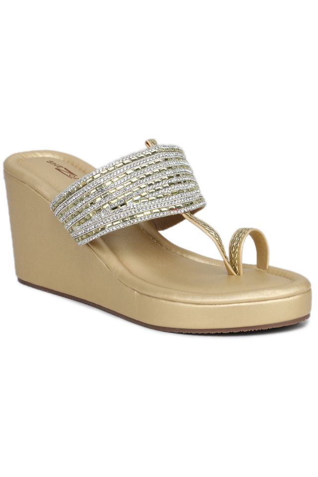 Fashion Open Back Sandal 3 inches Wedge Heels