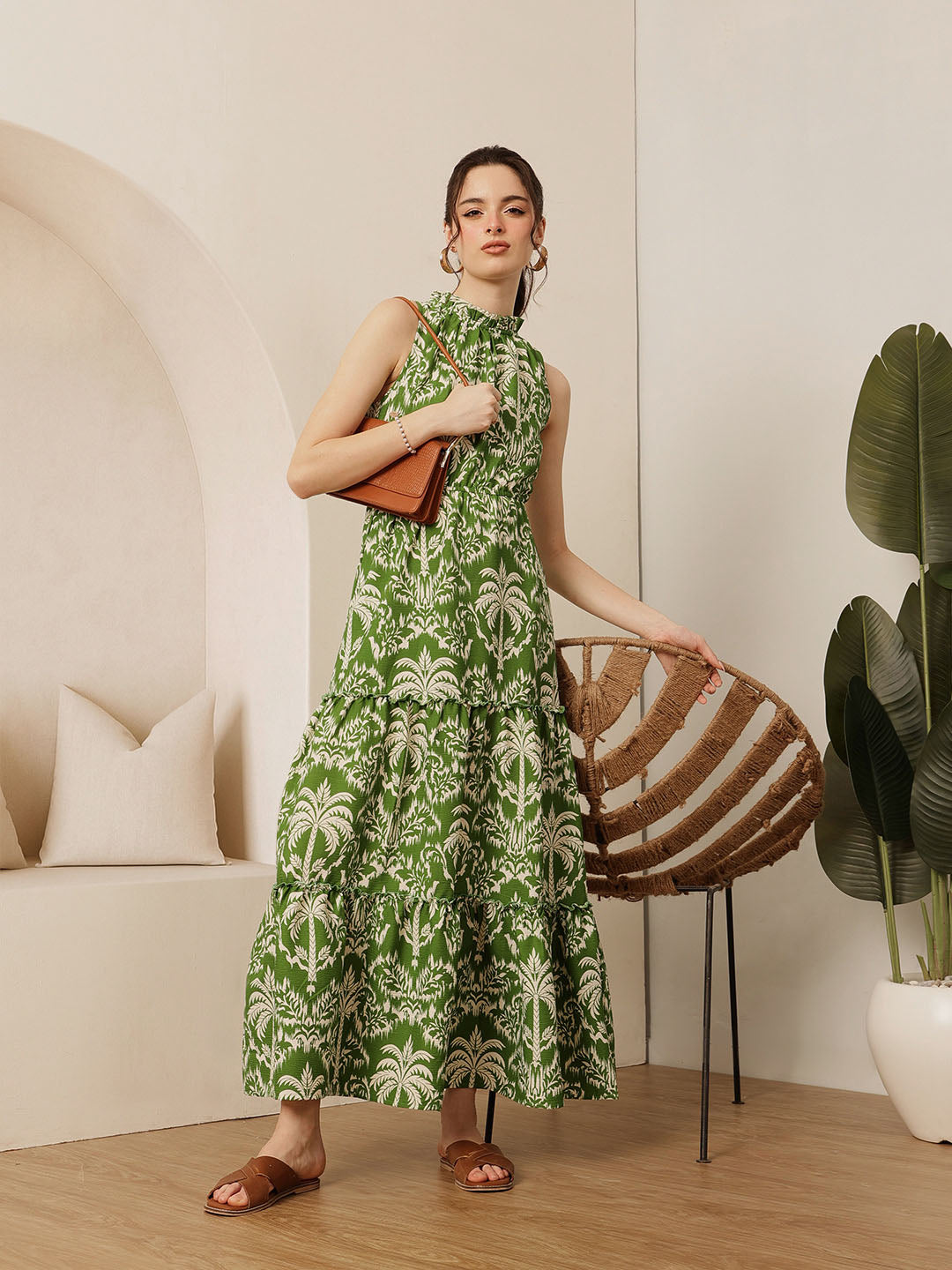 Frill Neck Dress