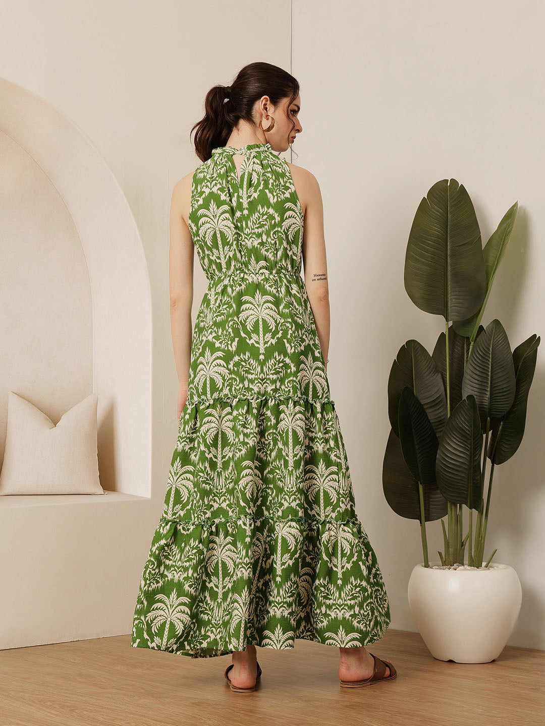 Frill Neck Dress
