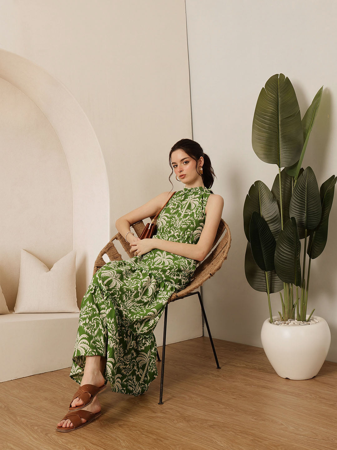 Frill Neck Dress