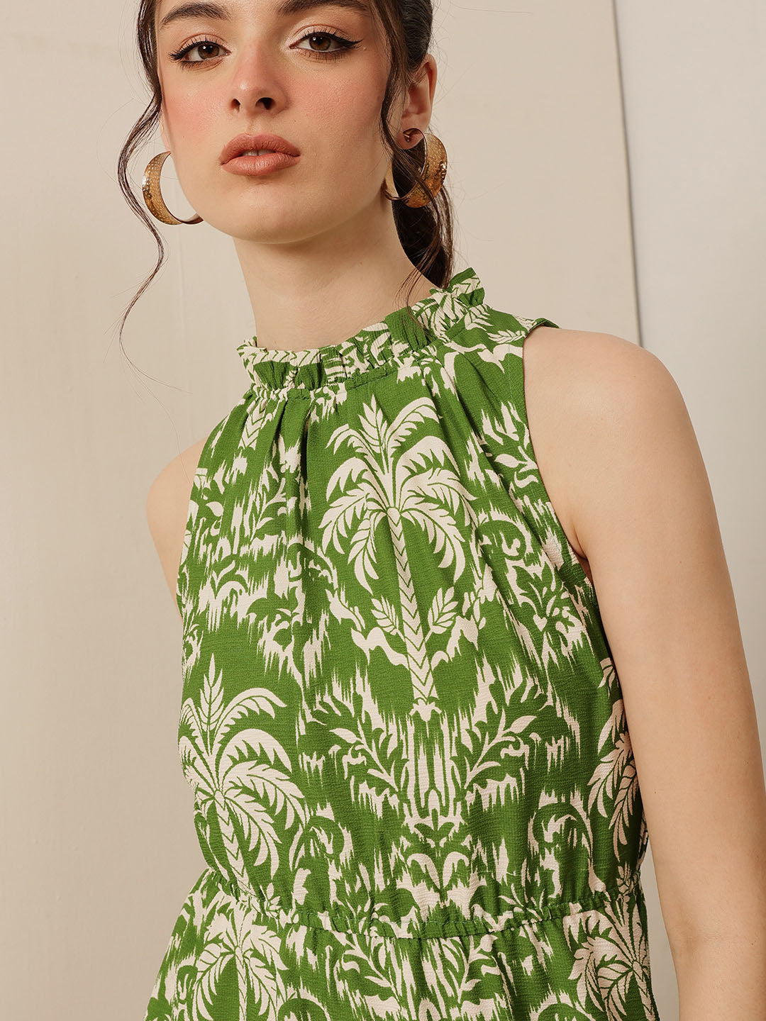 Frill Neck Dress