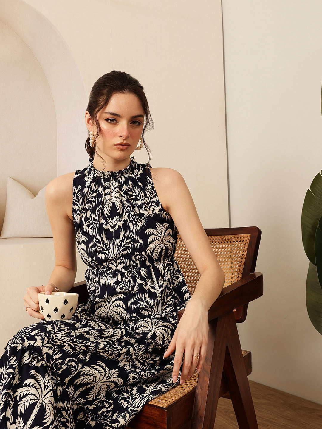 Frill Neck Dress